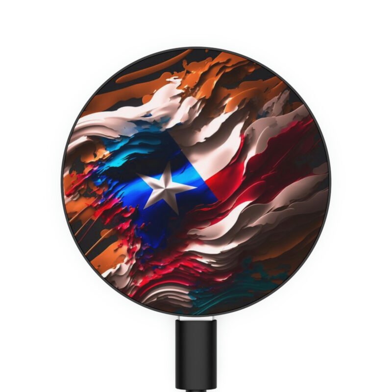 Puerto Rico Abstract Flag Wireless Charger Antojo Boricua