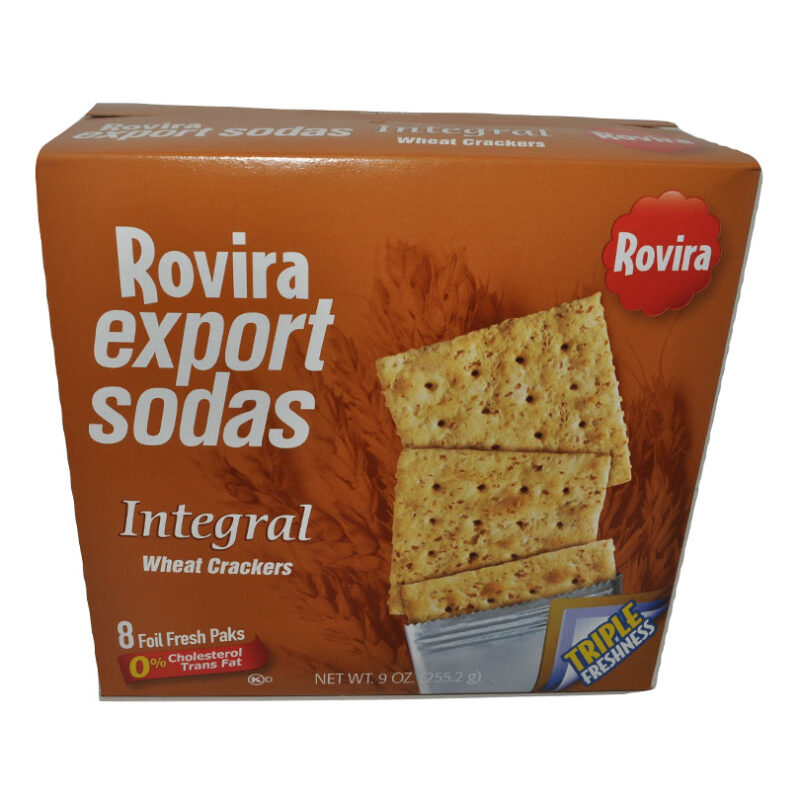 Wheat Soda Crackers (Export Sodas Integral) Rovira Antojo Boricua