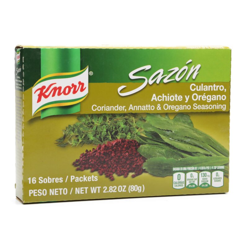 Knorr Sazón Culantro Achiote Y Oregano 16 Packets Antojo Boricua