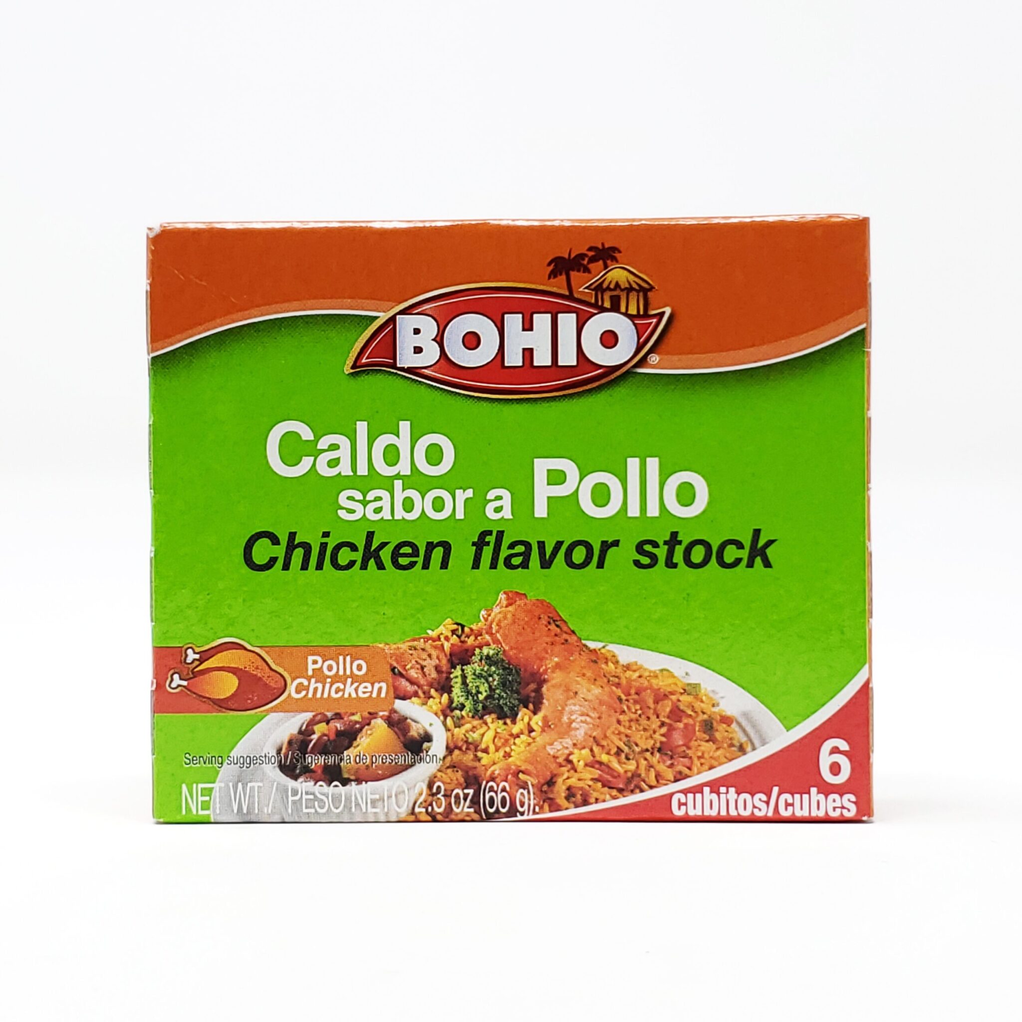 Caldo Sabor a Pollo Bohio 6 Pcs Antojo Boricua