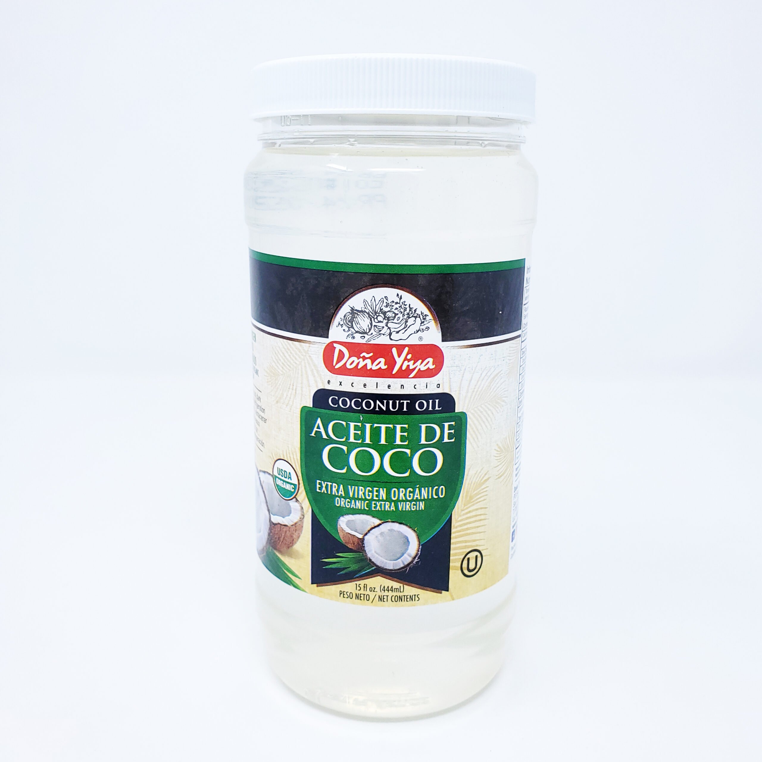 Aceite de Coco Extra Virgen Orgánico - Doña Yiya - 15 oz - Antojo Boricua