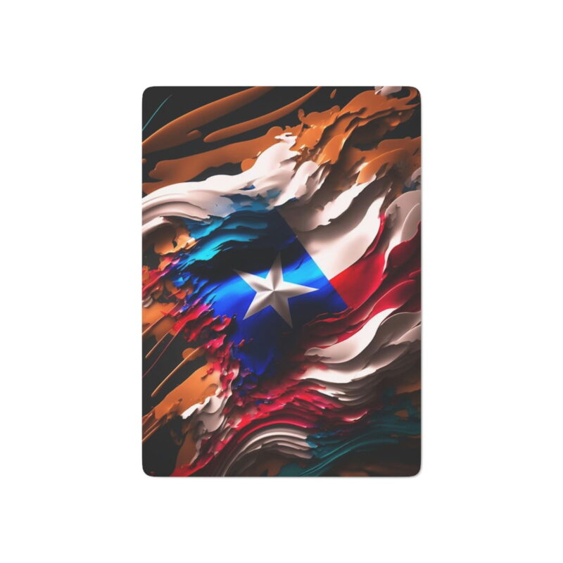 Puerto Rico Abstract Flag Poker Cards Antojo Boricua