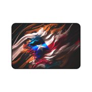 Puerto Rico Abstract Flag - Desk Mat