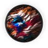 Puerto Rico Abstract Flag - Silent Wall Clock 10 in.