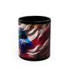 Puerto Rico Abstract Flag - 11oz Black Mug