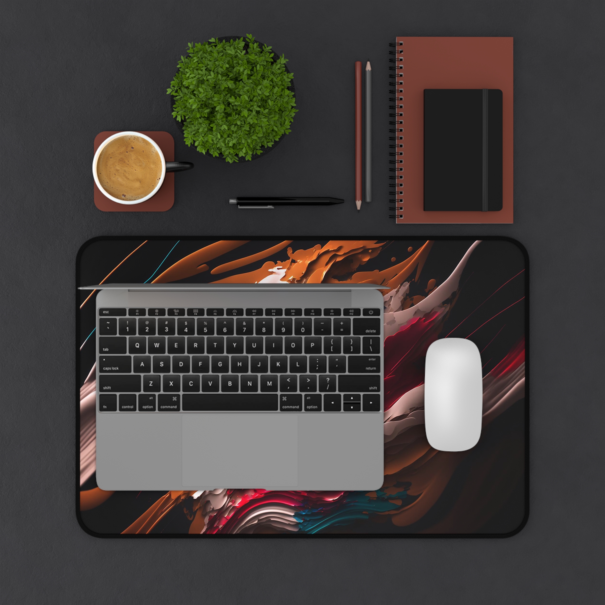 Puerto Rico Abstract Flag - Desk Mat - Image 3